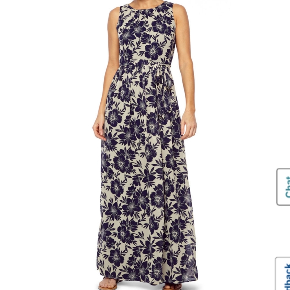 Jessica Howard sleeveless Floral Maxi dress size18